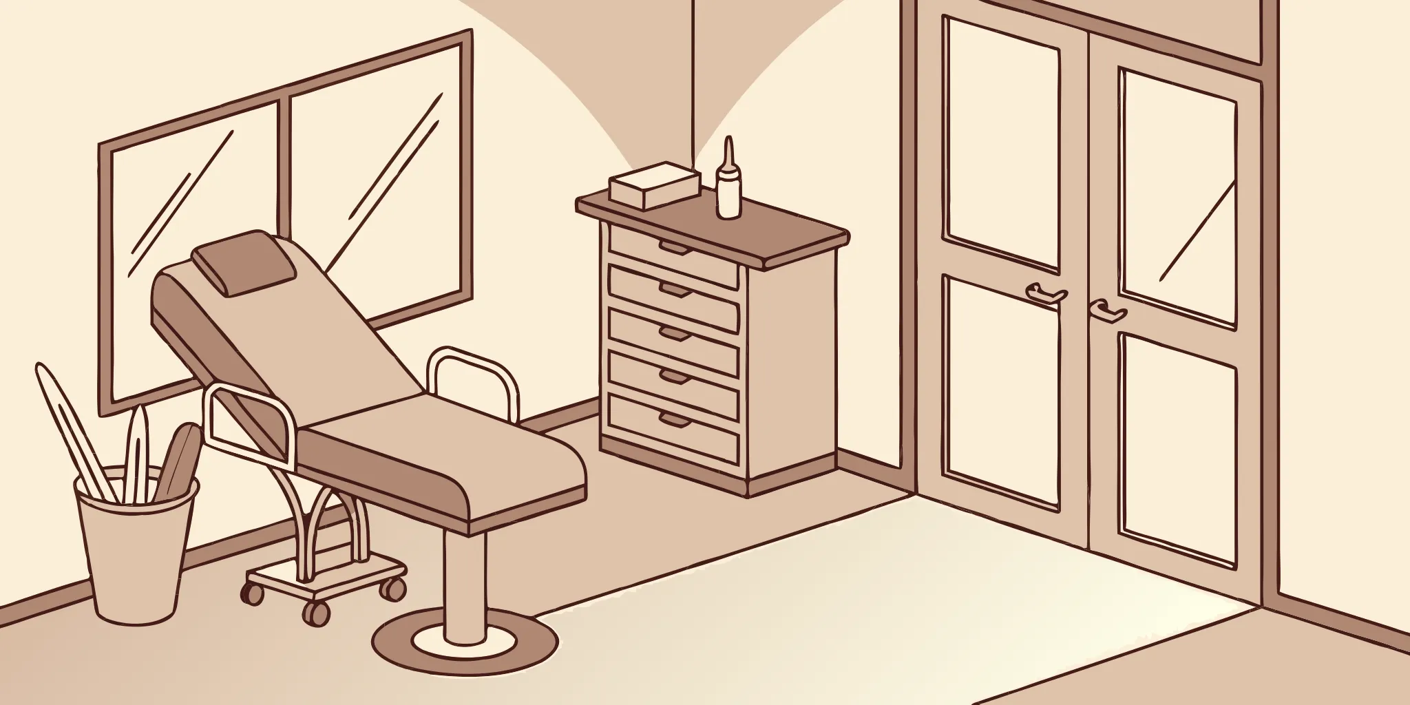 Small tattoo removal setup with laser equipment.