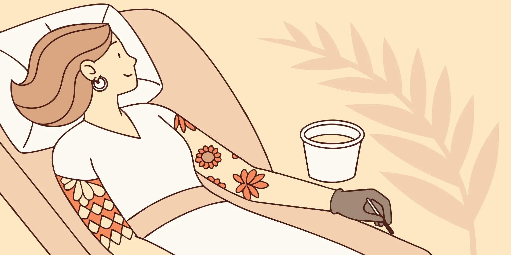 Fresh tattoo healing with proper aftercare products.