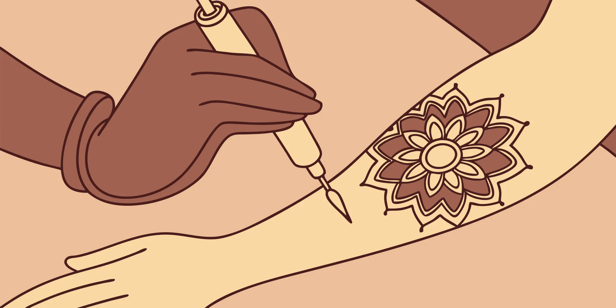 Floral forearm tattoo.